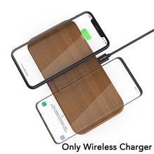 Load image into Gallery viewer, KEYSION Dual Wireless Charger 5 Coils Qi Fast Charging Pad Compatible for iPhone X XS Max Samsung S10 S9 New AirPods Xiaomi Mi 9