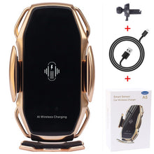 Load image into Gallery viewer, Two-Point Smart Induction Wireless Charger Car Mount 10W Fast Charge Holder for Samusng S10/10+/9/8 Note9 Iphone XS XR XS MAX Qi