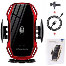 Load image into Gallery viewer, Two-Point Smart Induction Wireless Charger Car Mount 10W Fast Charge Holder for Samusng S10/10+/9/8 Note9 Iphone XS XR XS MAX Qi