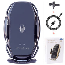 Load image into Gallery viewer, Two-Point Smart Induction Wireless Charger Car Mount 10W Fast Charge Holder for Samusng S10/10+/9/8 Note9 Iphone XS XR XS MAX Qi