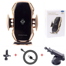 Load image into Gallery viewer, Two-Point Smart Induction Wireless Charger Car Mount 10W Fast Charge Holder for Samusng S10/10+/9/8 Note9 Iphone XS XR XS MAX Qi