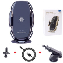 Load image into Gallery viewer, Two-Point Smart Induction Wireless Charger Car Mount 10W Fast Charge Holder for Samusng S10/10+/9/8 Note9 Iphone XS XR XS MAX Qi