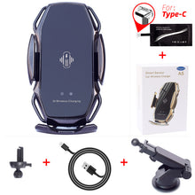 Load image into Gallery viewer, Two-Point Smart Induction Wireless Charger Car Mount 10W Fast Charge Holder for Samusng S10/10+/9/8 Note9 Iphone XS XR XS MAX Qi